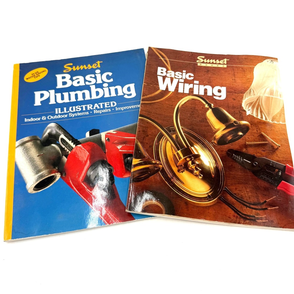 Sunset Basic Plumbing & Wiring Books Set Multi 1994-1995